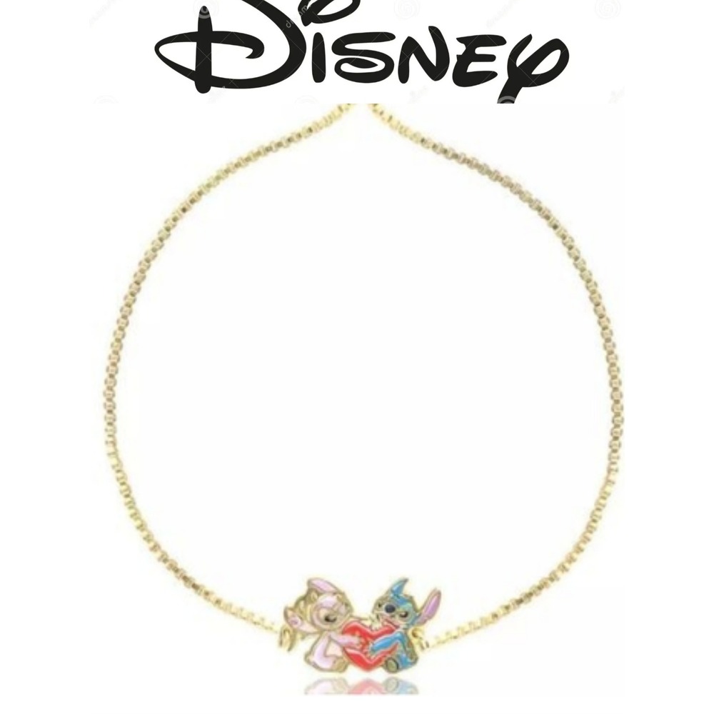 Disney Stitch & Angel Heart Lariat Bracelet